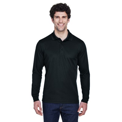 CORE365™ Men's Tall Pinnacle Performance Long-Sleeve Piqué Polo Shirt