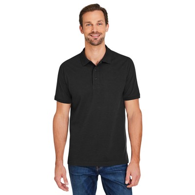 Harriton Men's Valiant Cotton Snag Protect Polo Shirt