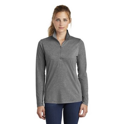 Sport-Tek ® Women's PosiCharge ® Tri-Blend Wicking 1/4-Zip Pullover.