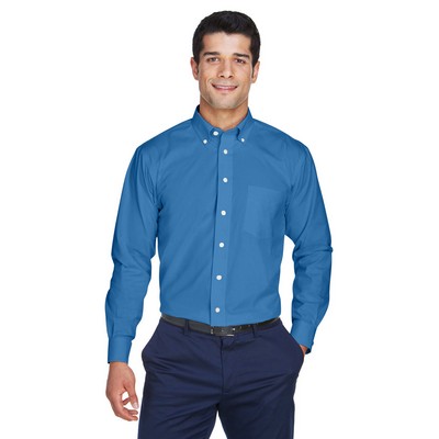 Devon and Jones® Men's Crown Collection® Oxford Long Sleeve Woven Dress Shirt