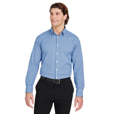 Devon and Jones® Men's CrownLux Performance® Gingham Dress Shirt