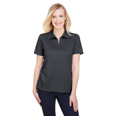 Devon and Jones® Women's CrownLux Performance® Address Melange Short Sleeve Polo Shirt